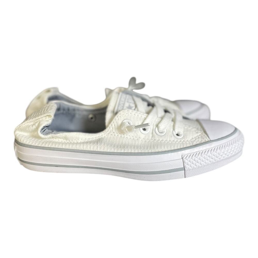 Converse Women’s Chuck Taylor All Star White Shoreline Slip On Sneakers Size-5 - Picture 4 of 9